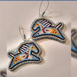 Navajo Horse Beaded Earrings SALE EXCLUDED